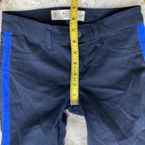 Abercrombie & Fitch Five Pocket Zip Fly Side Stripe Pants Size 24 EUC - Picture 7 of 12